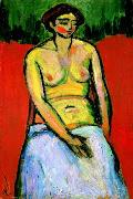 Sitzender weiblicher Akt Alexej von Jawlensky